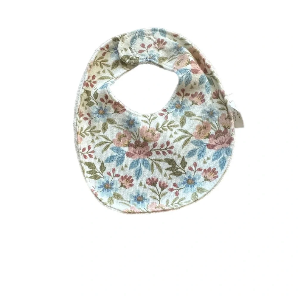 Bibs Set Kids 0-3M Multicolor Excellent Floral Lace Mushroom‎ 4Pc